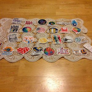 Volleyball stickers for cellphones, laptop, lockers, crafts, scrapbooking